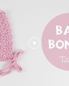 How To Crochet Cute And Easy Baby Bonnet  Croby Patterns