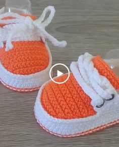 CROCHET SHOES FOR BABIES - STEP BY STEP - BASIC AND SIMPLE MODEL -0 TO 3 MONTHS