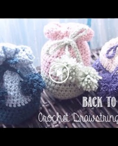 DIY ? Crochet Drawstring Pouch  Enchantelle