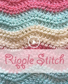 Simple Ripple Stitch Crochet Tutorial