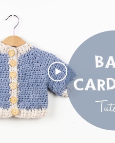How to Crochet Simple Chunky Baby Sweater Croby Patterns
