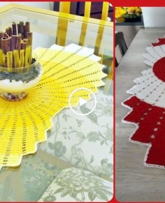 Latest And Beautiful Crochet Table Runner Design And Idea