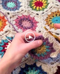 Indie Lovely Star Flower Hexagon Crochet Pattern
