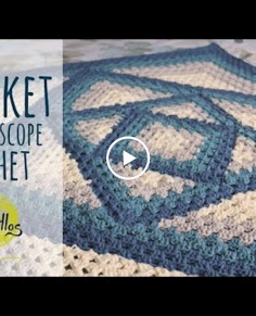 Tutorial Easy Caleidoscope Crochet Blanket
