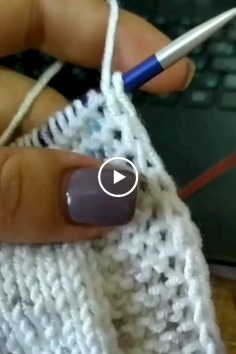 Beautiful edge of the garter stitch video tutorial