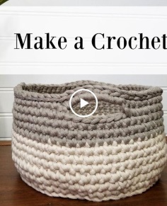Crochet Basket Tutorial for Beginners