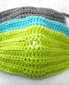 How to Crochet a Quick and Easy Face Mask Face Warmer - V34