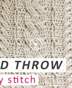 Crochet the Heirloom Cabled Throw Blanket