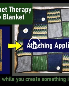 Quarantine Blanket Video Tutorial 9 of 11: Attaching Appliques