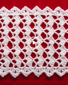 Festive Table Runner Crochet Pattern Easy Pattern!