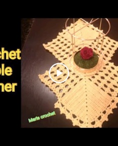 Crochet table runner crochettablerunner mariscrochet