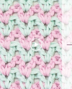 How To: Crochet The Double Crochet V Stitch  Easy Tutorial by Hopeful Honey