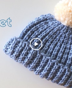 Crochet Beginner Friendly Baby Hat  Beanie