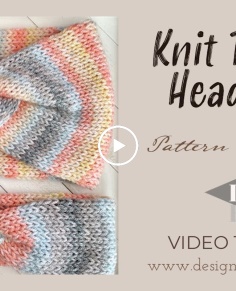 Knit Twisted Headband Pattern & LLEF Hand Tutorial
