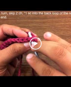 How to Crochet the Back Loop Single Crochet Stitch