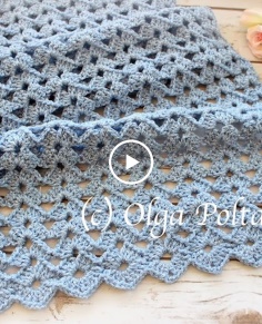 How to Crochet Lace Scarf Easy Shells Crochet Stitch Crochet Video Tutorial