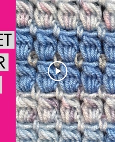 CROCHET CLUSTER STITCH TUTORIAL~ Great for Blankets or Table Runner