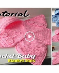 TUTORIAL Crochet Blanket Stars For Baby