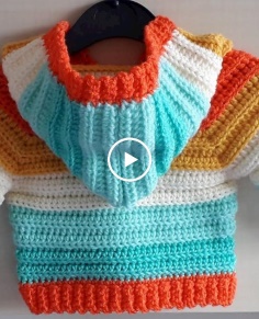 Crochet #5 How to crochet a baby hoodie