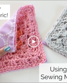 How to Sew Crochet to Fabric with a Sewing Machine