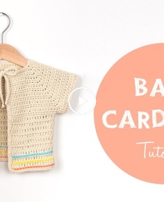 How To Crochet Fast and Easy Crochet Baby Cardigan  Croby Patterns
