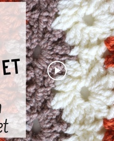 Crochet Petal Stitch Blanket  Beginner Friendly Tutorial