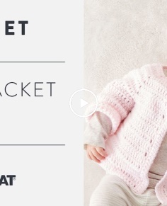 Crochet a Baby Jacket Set