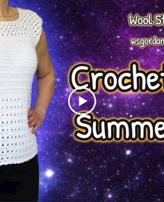 DIY How to Crochet Easy Summer Top - Heklana bluza