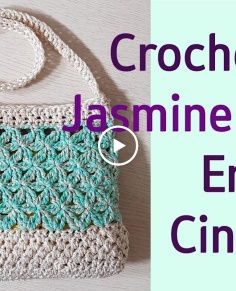 Crochet bag(Jasmine Stitch Clutch Shoulder Bag)(eng sub)