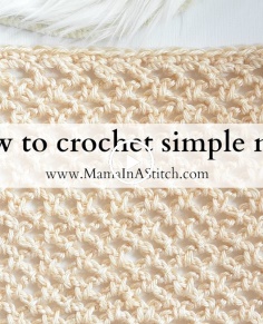 How To Crochet Simple Mesh (Two Ways)