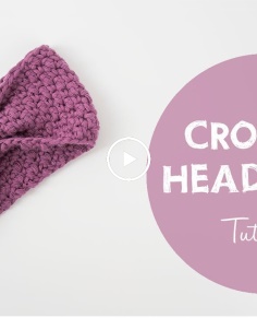 How To Crochet Cute And Easy Baby Headband  Croby Patterns