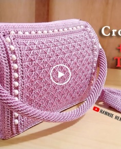 Crochet  Tutorial Crochet Bag "Akabi"  Inner [Subtitles Available]