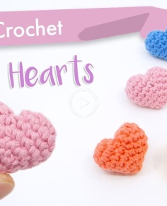 How to Crochet Classic Hearts Beginner Pattern and Tutorial