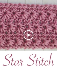 Simple Crochet: Star Stitch (Scarves blankets etc)
