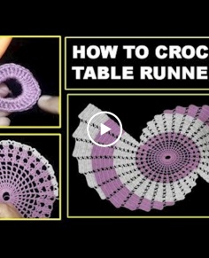 How to Crochet The most Beautiful Table Runner?  Tutorial