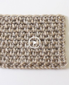 How to Crochet the Moss Stitch (Granite Stitch & Linen Stitch)