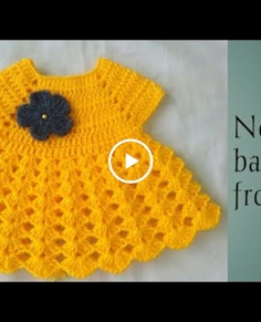Crochet newborn baby frock Hindi (part 1)