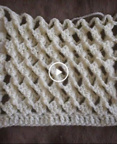 Turkish crochet stitch: reversible elastic 3D  single row!