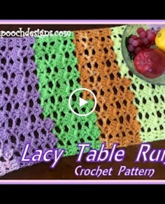 Lacy Table Runner Crochet Pattern crochet crochetvid