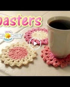 Crochet Drink Coaster Pattern - How to Crochet a Classic Round Motif
