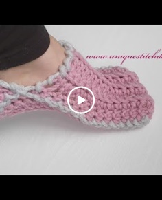 CROCHET SLIPPERS THE EASIEST WAY FASTEASY