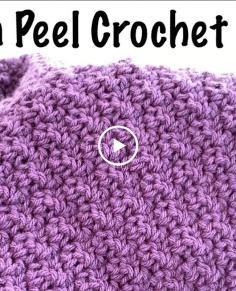 Lemon Peel Crochet Stitch  So much texture! ?