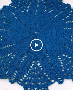 WOW !!! Crochet Pattern at Home  Beautiful Design Rumal  Woolen Crafts  DIY Table Mat  Thalpos