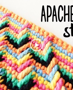 How to crochet APACHE TEARS stitch ? CROCHET LOVERS