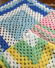 EASY BEGINNERS Granny Square Baby Blanket with Bonnie Barker