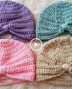 Baby Turban Crochet Tutorial