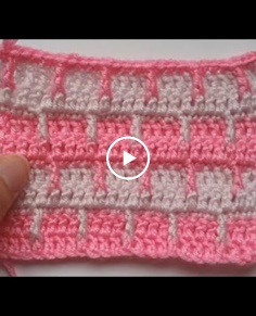 Crochet post stitch ( front triple crochet)