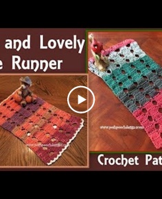 Quick And Lovely Table Runner Crochet Pattern