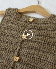 How to Crochet Easy Ribbed Vest