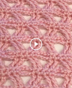 Easy crochet star stitch for scarf shawl or other projects